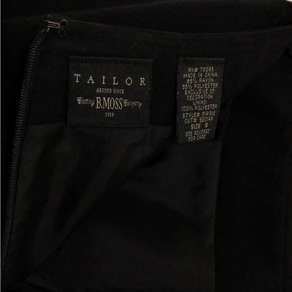 Tailor B Moss Clothing Co Floral Appliqué Skirt Womens Size 6 - Picture 5 of 6